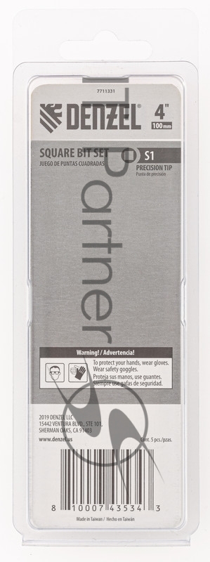 Набор бит, S1x4, 5 шт.// Denzel