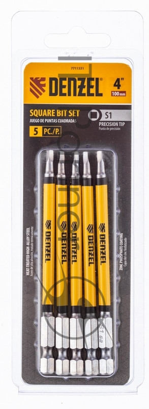 Набор бит, S1x4, 5 шт.// Denzel