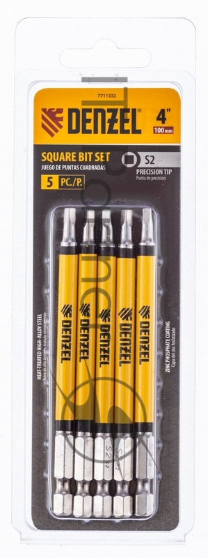 Набор бит, S2x4, 5 шт.// Denzel
