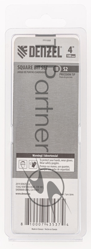 Набор бит, S2x4, 5 шт.// Denzel