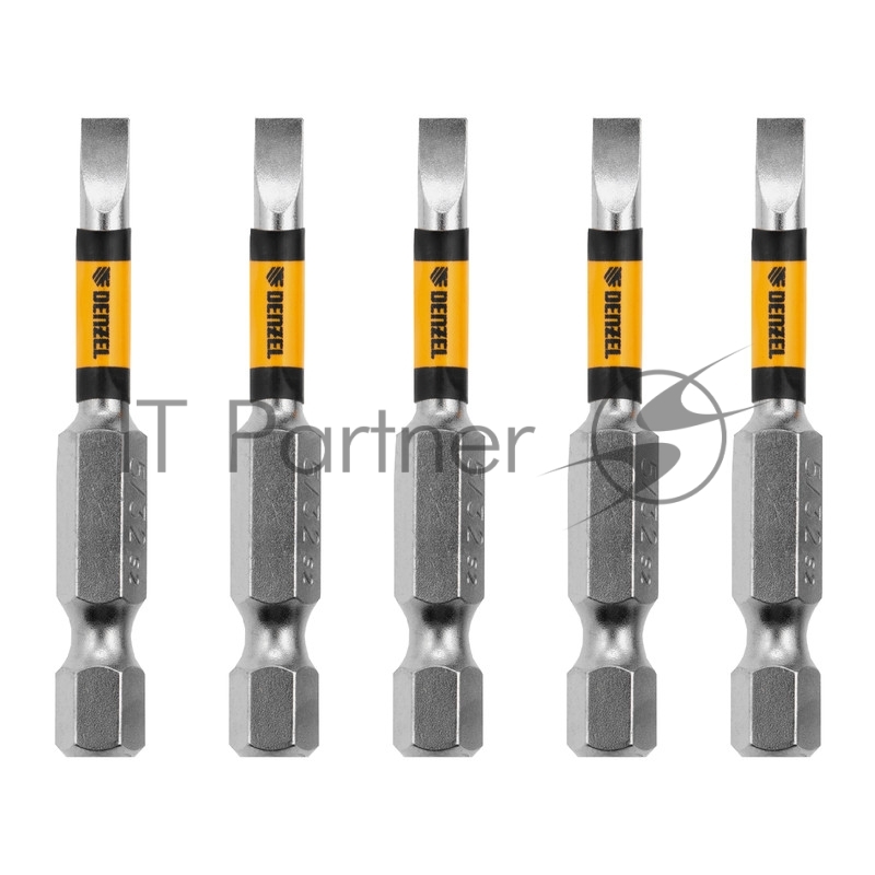 Набор бит, SL5/32x2, 5 шт.// Denzel