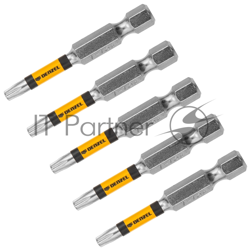 Набор бит, T15x2, 5 шт.// Denzel
