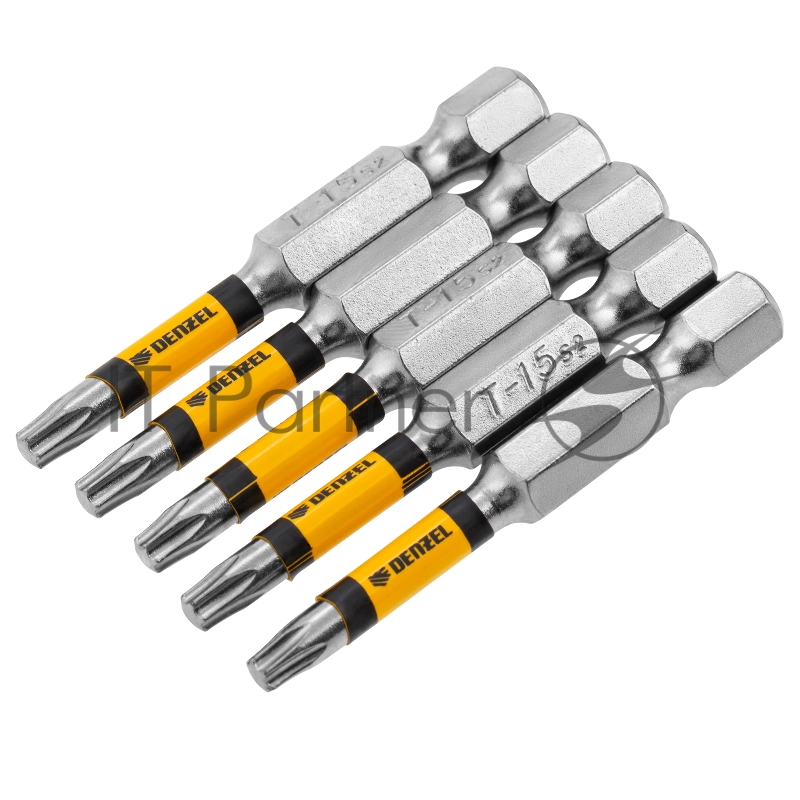 Набор бит, T15x2, 5 шт.// Denzel