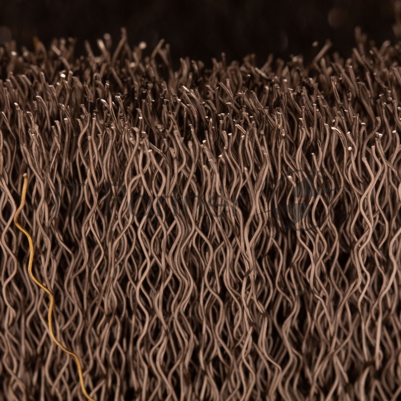 Щетка для УШМ, 100 мм, М14, Чашка, витая нержавеющая проволока 0,3 мм// Denzel