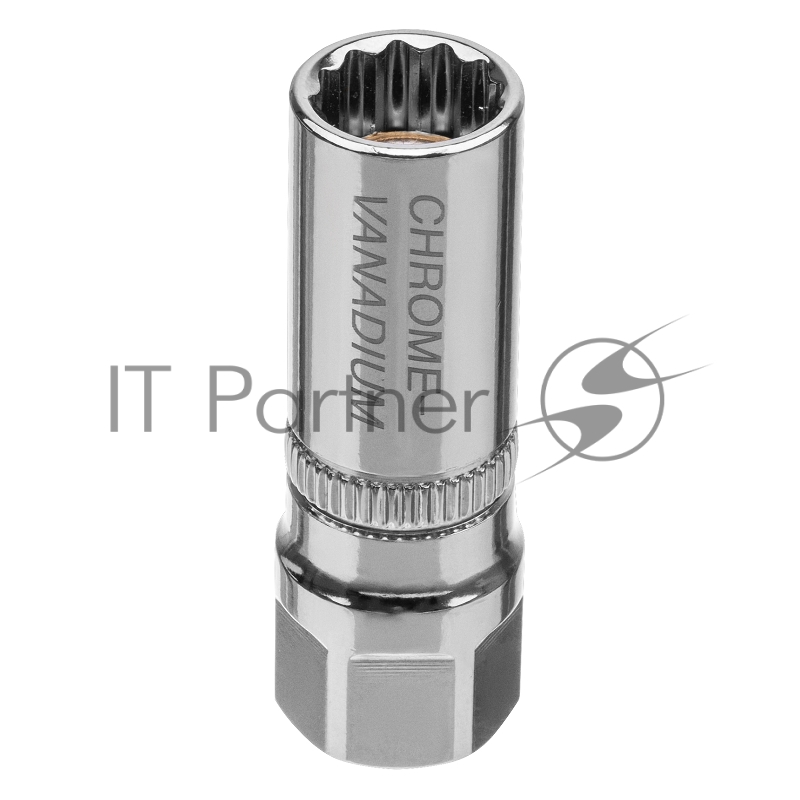 Головка торцевая свечная, магнитная,12-гранная, 14 мм, под квадрат 1/2// Gross
