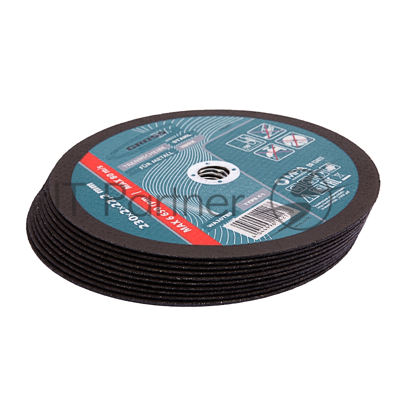 Круг отрезной по металлу, 230 х 2,0 х 22,2 мм, WA36TBF// Gross