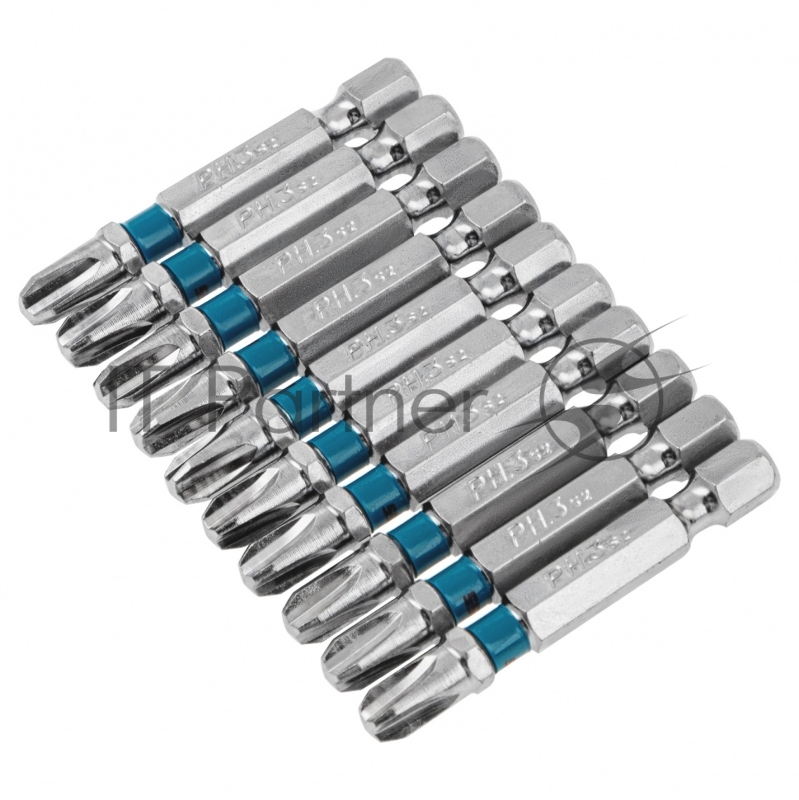 Набор бит PH3х50, сталь S2, 10 шт.// Gross