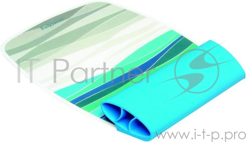 Коврик Fellowes® I-Spire™ Океан, для оптической и лазерной мыши, силиконовая подкладка поддерживает