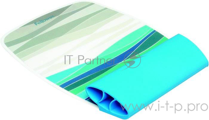 Коврик Fellowes® I-Spire™ Океан, для оптической и лазерной мыши, силиконовая подкладка поддерживает