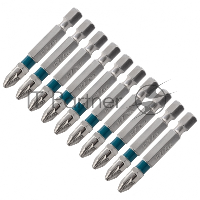 Набор бит PZ2х50, сталь S2, 10 шт.// Gross