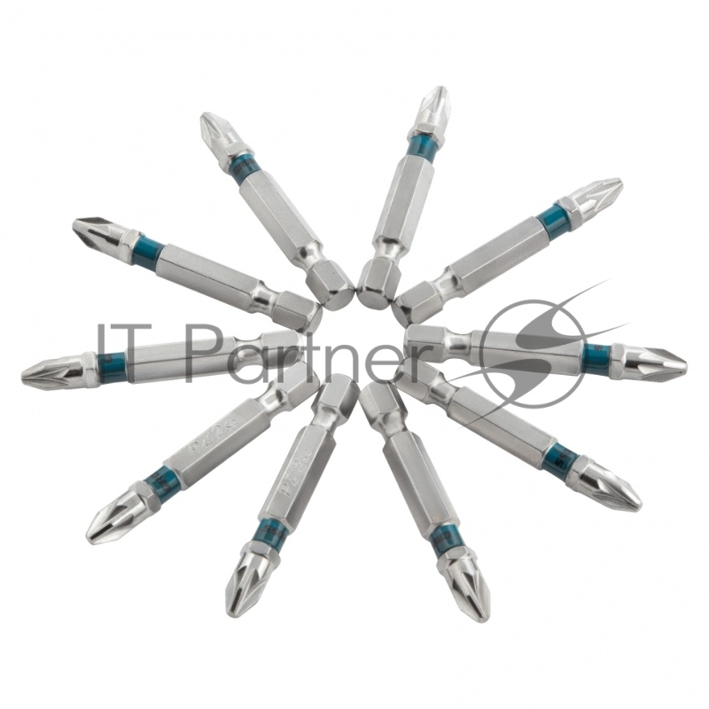 Набор бит PZ2х50, сталь S2, 10 шт.// Gross