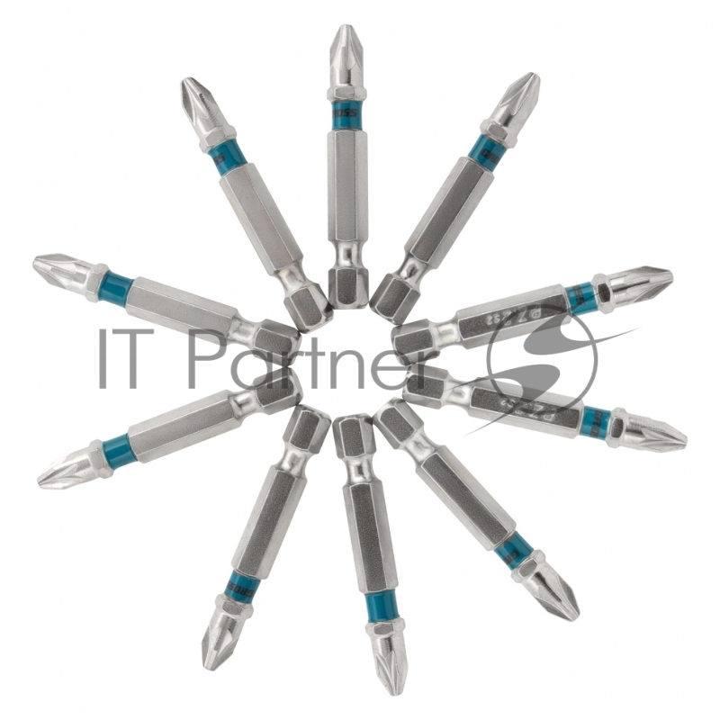 Набор бит PZ2х50, сталь S2, 10 шт.// Gross