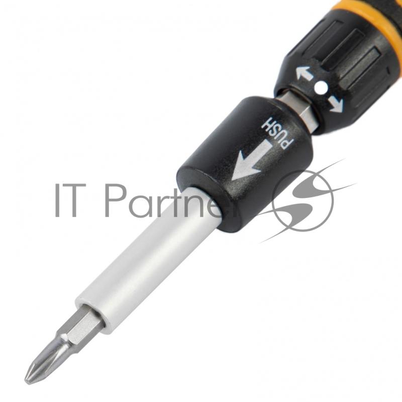 Отвертка с набором бит и торцевых головок для точных работ, Гибкий привод. 48 штук// Denzel