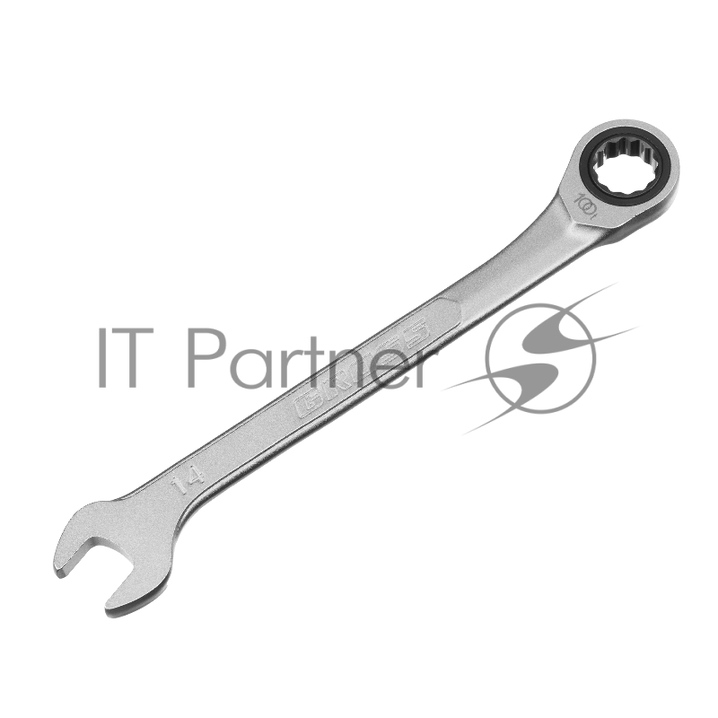 Ключ комбинированный трещоточный 14 мм// Gross
