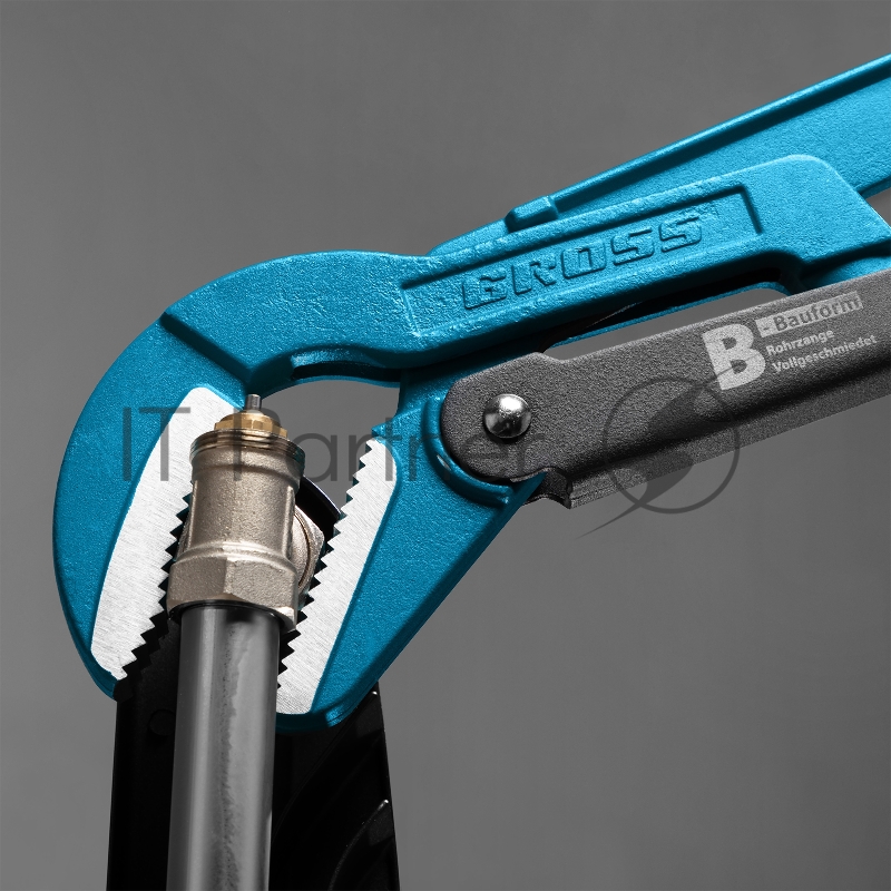 Ключ трубный рычажный, №4, 3, цельнокованый, CrV, тип B// Gross