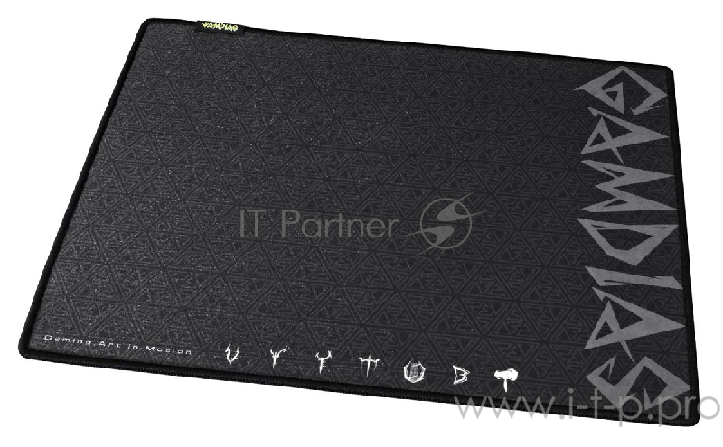 Gamdias NYX SPEED (L) игровой коврик для мыши (430 x 350 x 4, прострочка, Ткань, Природная резина)