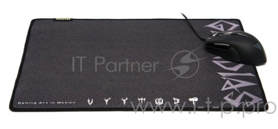 Gamdias NYX SPEED (L) игровой коврик для мыши (430 x 350 x 4, прострочка, Ткань, Природная резина)