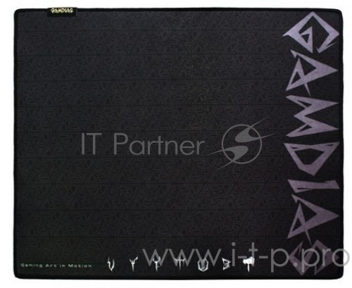 Gamdias NYX SPEED (L) игровой коврик для мыши (430 x 350 x 4, прострочка, Ткань, Природная резина)