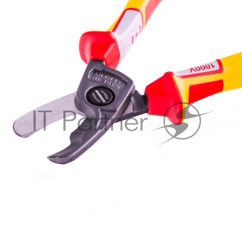 Кабелерез, диэлектрические рукоятки до 1000 В, трехкомпонентные рукоятки, 210 мм// Gross