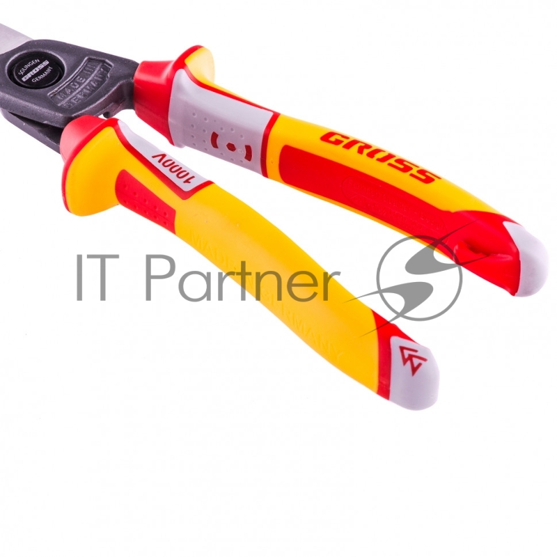 Кабелерез, диэлектрические рукоятки до 1000 В, трехкомпонентные рукоятки, 210 мм// Gross