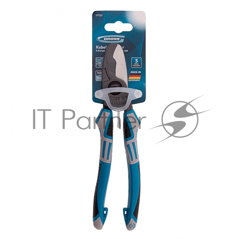Кабелерез, трехкомпонентные рукоятки, 210 мм// Gross