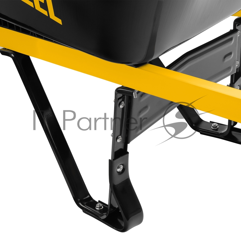 Тачка строительная, усиленная, объем 140 л, 250 кг, двухколесная, колесо 15х6.00-6// Denzel