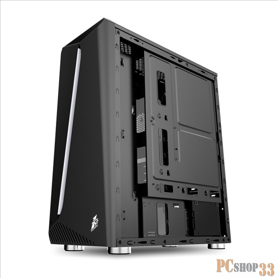 Корпус 1STPLAYER RAINBOW R3 / ATX, tempered glass side panel / 3x 120mm LED fan inc. / R3-3R1