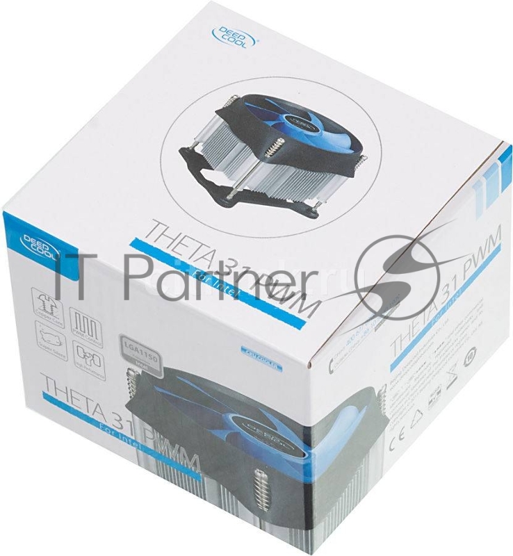 Кулер Deepcool THETA 31 PWM {Soc-1150/1155/1156, 4pin, 18-33dB, Al+Cu, 95W, 450g, screw}