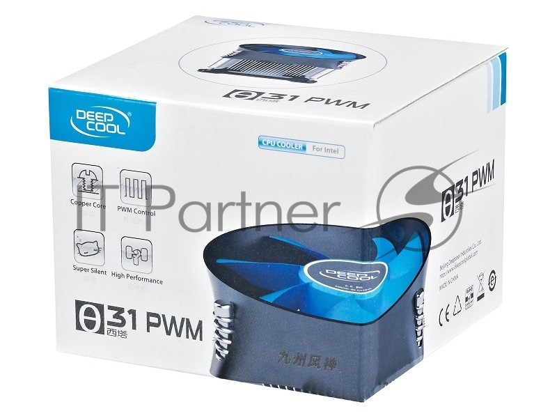 Кулер Deepcool THETA 31 PWM {Soc-1150/1155/1156, 4pin, 18-33dB, Al+Cu, 95W, 450g, screw}