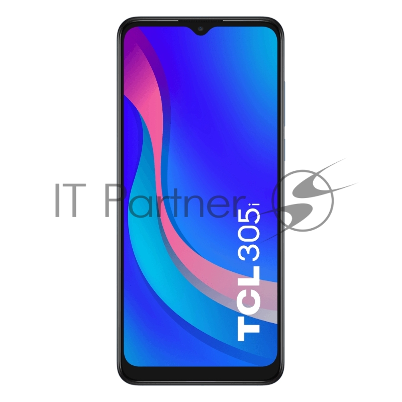 Смартфон TCL 305i Blue, 16,56 см (6.52) 720x1600, 1.5GHz, 4 Core, 2GB RAM, 32GB, up to 512GB flash, 13Mpix/5Mpix, 2 Sim, 2G, 3G, LTE, BT v4.2, Wi-Fi, GPS, Micro-USB, 4000mAh, Android 11, 173g, 164,7 ммx75 ммx8,6 мм