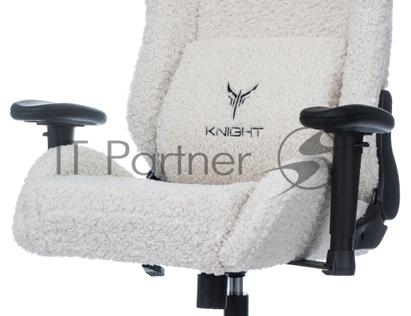 Кресло игровое Knight T1 молочный экомех с подголов. крестовина металл