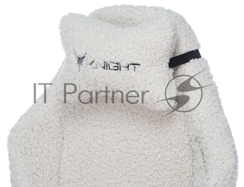 Кресло игровое Knight T1 молочный экомех с подголов. крестовина металл