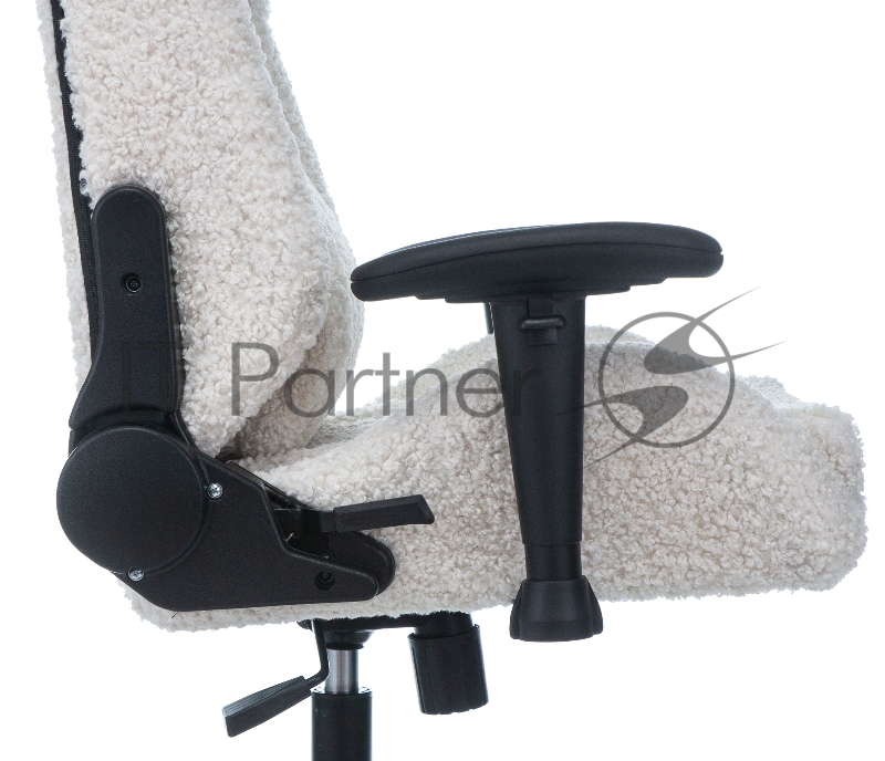 Кресло игровое Knight T1 молочный экомех с подголов. крестовина металл