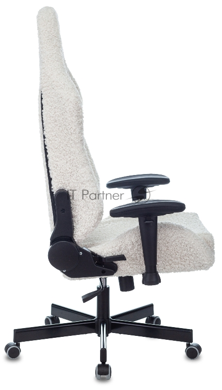 Кресло игровое Knight T1 молочный экомех с подголов. крестовина металл