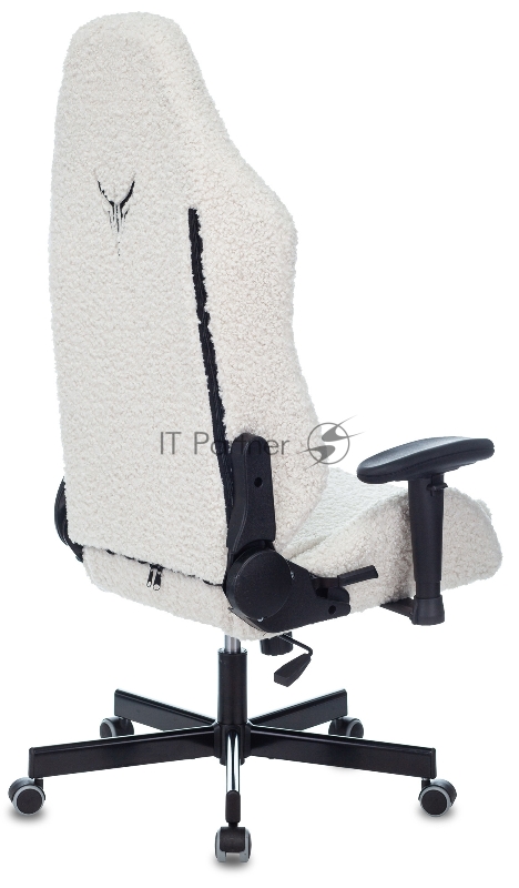 Кресло игровое Knight T1 молочный экомех с подголов. крестовина металл