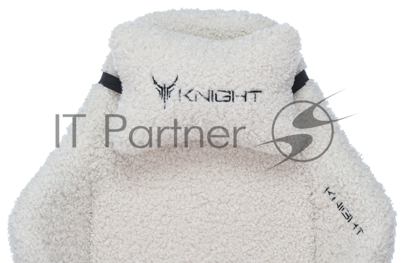 Кресло игровое Knight T1 молочный экомех с подголов. крестовина металл