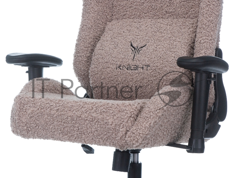 Кресло игровое Knight T1 серый экомех с подголов. крестовина металл