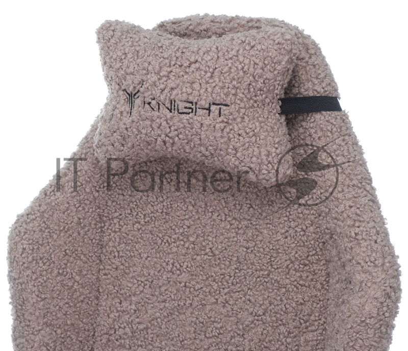 Кресло игровое Knight T1 серый экомех с подголов. крестовина металл