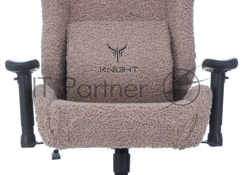 Кресло игровое Knight T1 серый экомех с подголов. крестовина металл