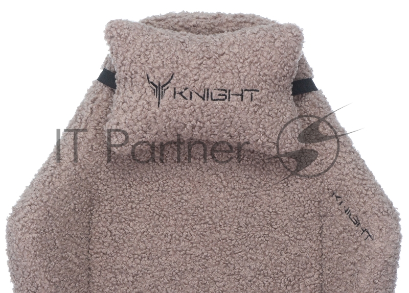 Кресло игровое Knight T1 серый экомех с подголов. крестовина металл