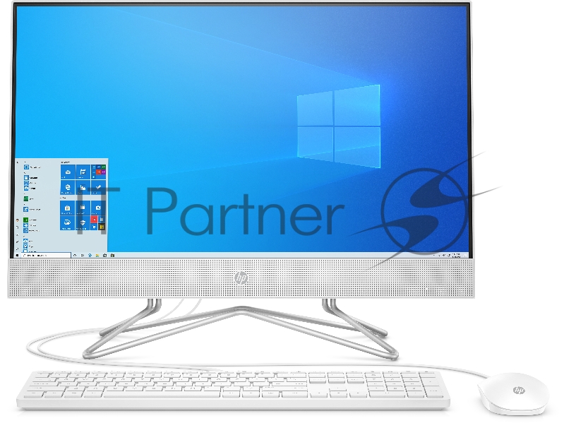 Моноблок HP 24-df1059ny AiO 23.8(1920x1080)/Touch/Intel Core i5 1135G7(2.4Ghz)/4096Mb/1000Gb/n Internal Graphics /Cam/WiFi/war 1y/Snow White/FreeDOS + EN kbd