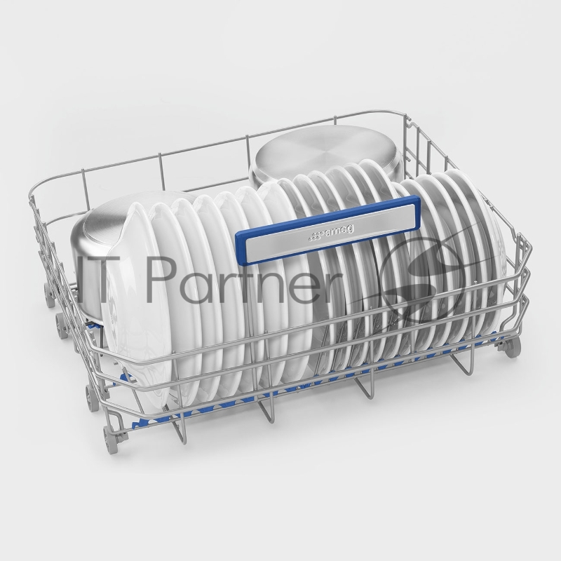 Встраиваемая посудомоечная машина SMEG/ Полностью встраиваемая посудомоечная машина, 60 см, Загрузка 13 комплектов посуды, 5 программ, 1/2 загрузка,уровень шума: 43 дБ(А),класс энергоэффективности C,LED-подсветка