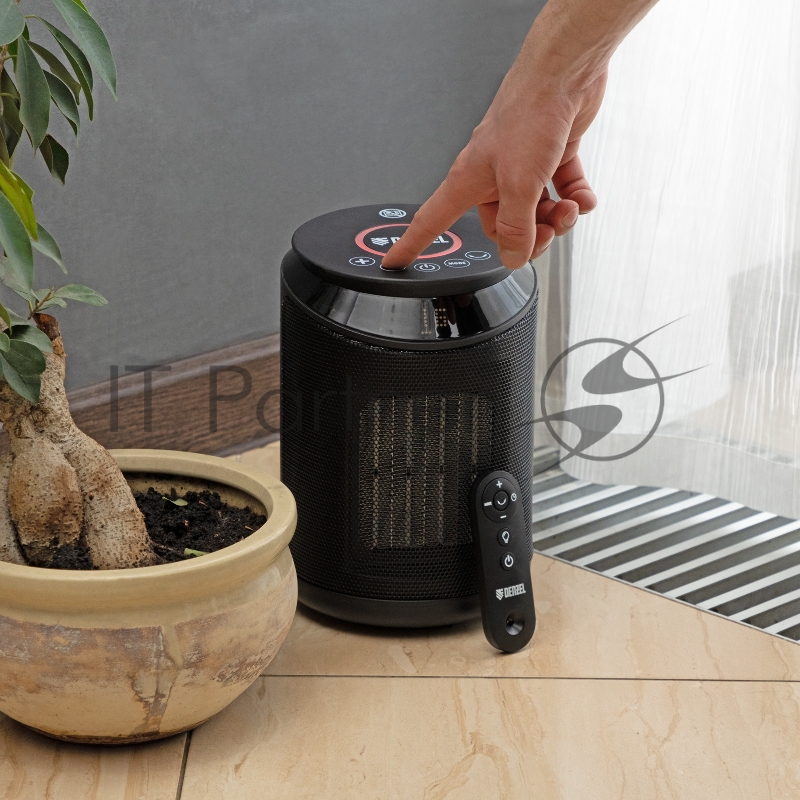 Тепловентилятор электр. керамический DTFC-2000, пульт, 3 реж., вент., нагрев 1000/2000 Вт// Denzel