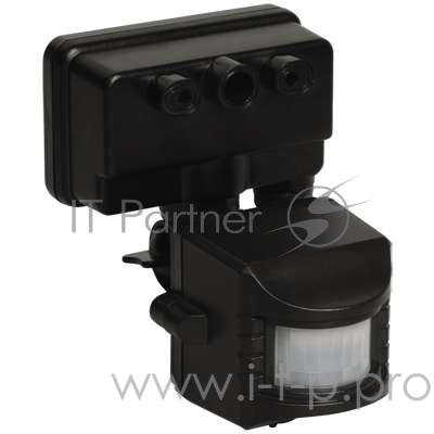 датчик движения Iek LDD13-019-1100-002 Датчик движения ДД 019 черный, макс. нагрузка 1100Вт, угол обзора 120град., дальность 12м, IP44, ИЭК