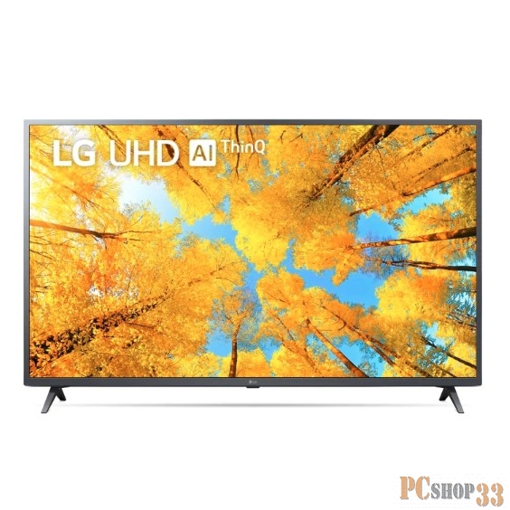 Телевизор LED LG 55 55UQ76003LD.ADKG темный металлик 4K Ultra HD 60Hz DVB-T DVB-T2 DVB-C DVB-S DVB-S2 WiFi Smart TV (RUS)