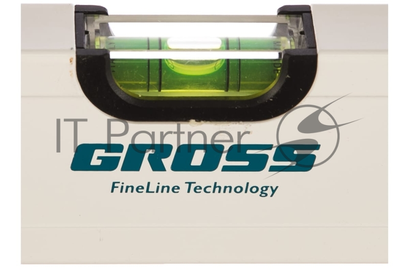 Уровень алюминиевый, 1000 мм, фрезерованный, 3 глазка, магнитный// Gross