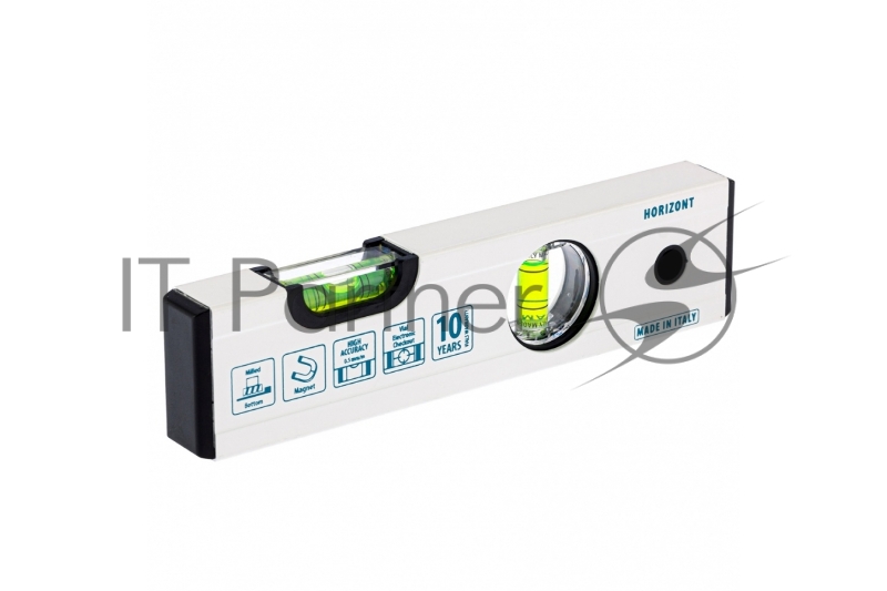 Уровень алюминиевый, 200 мм, фрезерованный, 2 глазка, магнитный// Gross