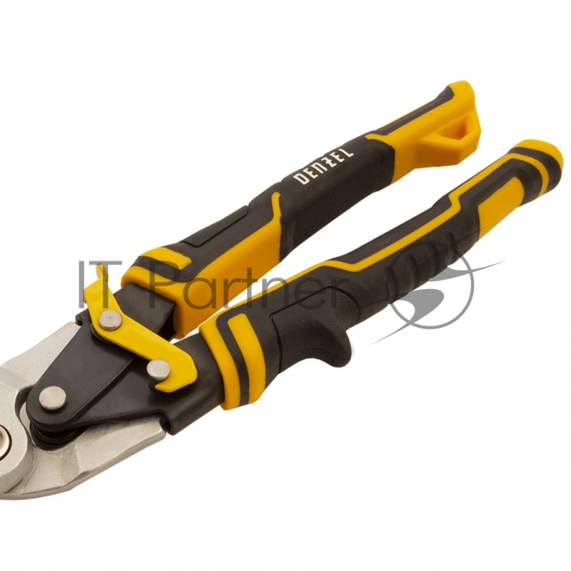 Ножницы по металлу,270мм, прямой рез,сталь-CrMo, трехкомп.рук-ки // Denzel