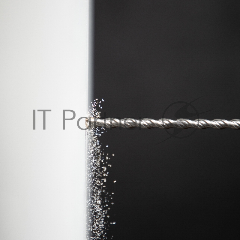 Бур по бетону, двойная спираль, Cobalt W-tip, 6x210 мм, SDS PLUS// Denzel