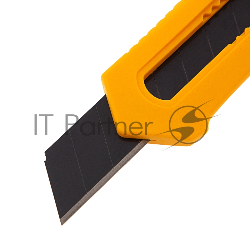 Нож, 18 мм, сменное лезвие, SK4, облегченный корпус, нажимной фиксатор// Denzel